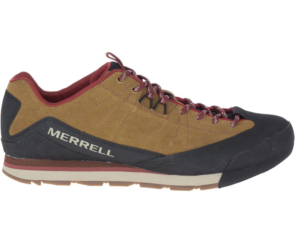 Buty Sportowe Merrell Męskie Brązowe/Czarne - Catalyst Suede - 275183-JUP